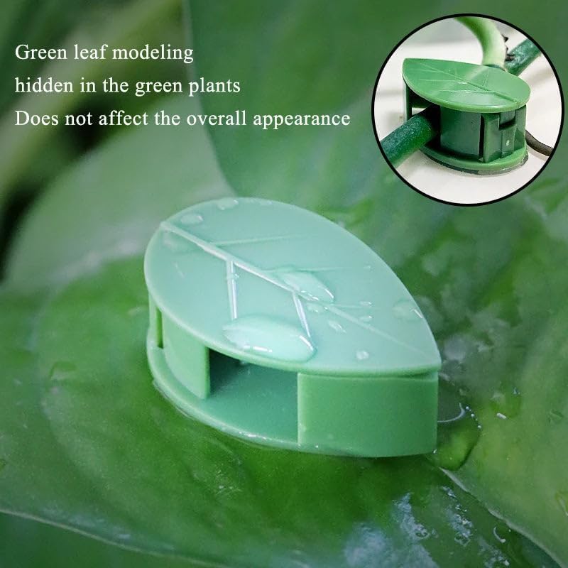 Miniatura 5 de Clips de pared para escalada de plantas con 100 calcomanías adhesivas acrílicas, clips de soporte para plantas, clips de soporte para plantas,