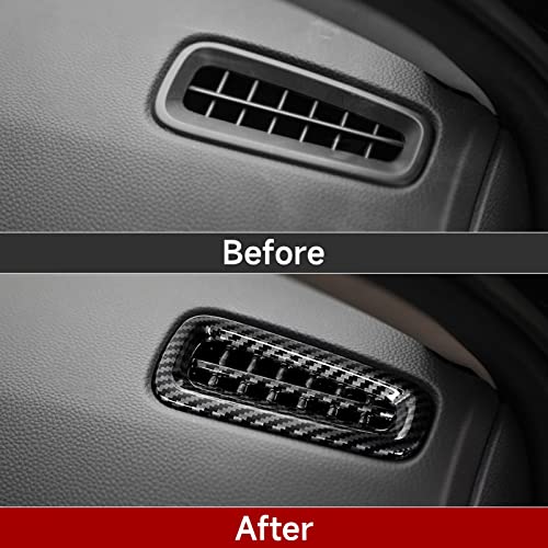 Image of Car Air Outlet Vent Cover Trim Decals for 2022 2023 2024 2025 2026 Honda Civic 11th Gen Accessories ABS Carbon Fiber Interior Stickers