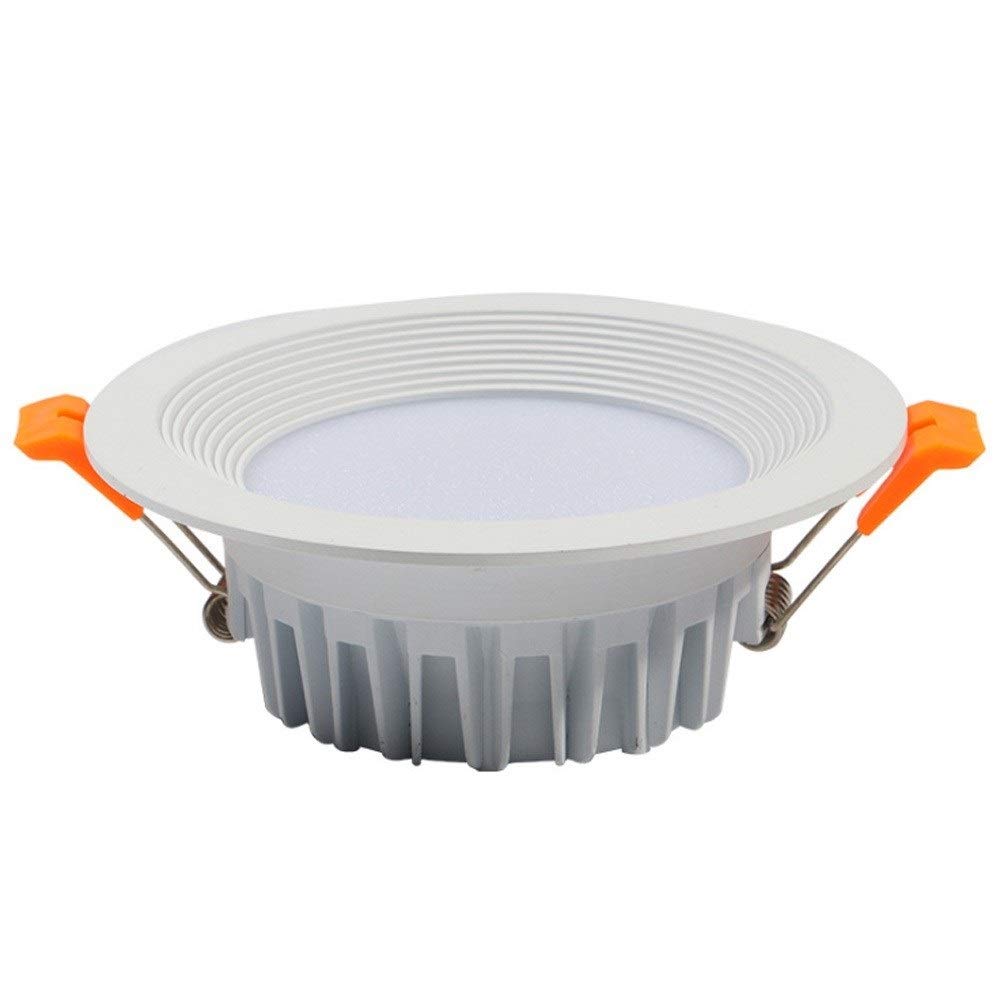 HETX7 LED Downlight 3W 5W 7W 10W 15W 20W Led Recessed Ceiling Light Lamp Slim Panel Lamp Flush Mount Round Aluminum Spotlight White Surface Finish Office Corridor Fixtures Lighting 6000K Dia 9.8cm