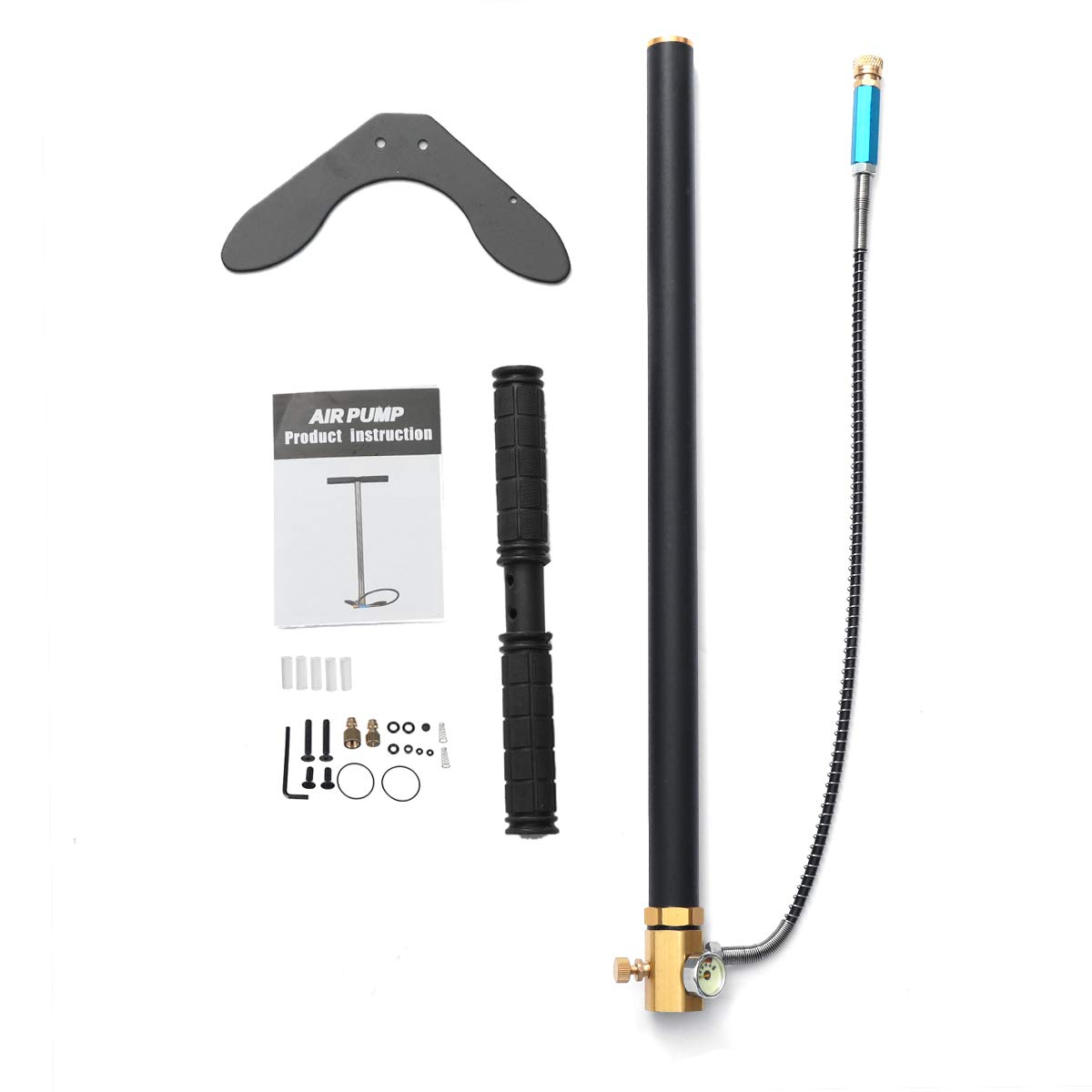 KINGDUO 4500PSI 300 bar ręczna pompka powietrza do sportów wodnych, pompka rowerowa