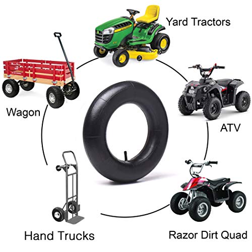 2 Pack 3.00/3.50-8 Replacement Inner Tubes for pneumatic wheelbarrow wheel,cart wheel, garden cart, wagons - Made From Heavy Duty, Thick Premium Rubber