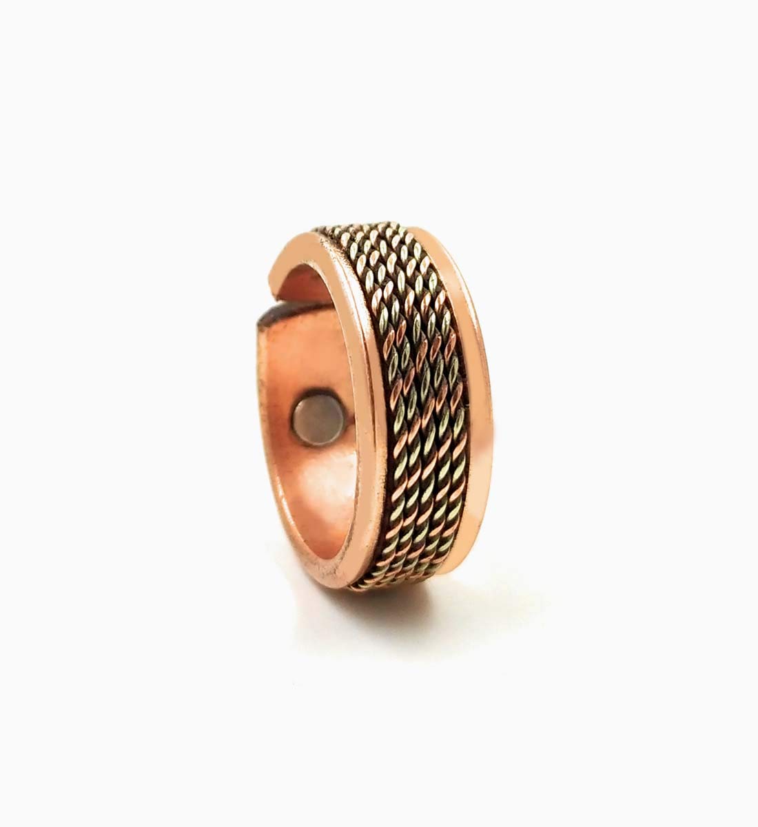 SHINDE EXPORTS Designing Pure Copper magnetic ring for men and women 8mm