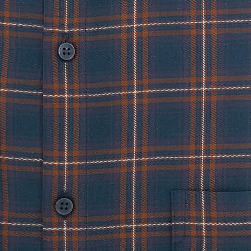 Image of 7-DAYS Men's Premium Checks Formal Shirt - Cotton Rich, Regular Fit, Full Sleeve, with Pocket, Wrinkle Resistant - Stylish Office & Everyday Wear.