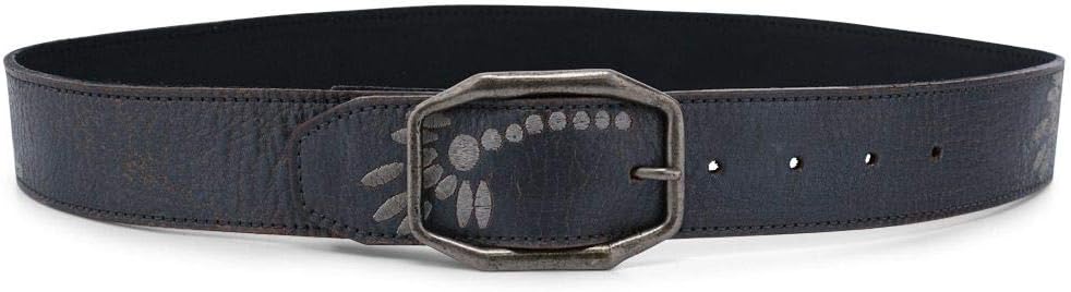 Bed|Stu Women’s Mohawk Leather Belt (XL, Silver Lux)