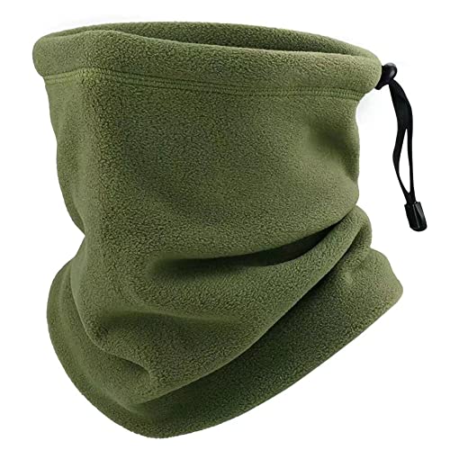 [LoToba] ネックウォーマー メンズ 防寒 防風 【フリース • 調節コードつき • 大きいサイズ】冬用 柔らかい肌触り 暖かい レディース 保温 伸縮性 アウトドア バイク 登山 自転車 釣り スポーツ ランニング キャンプ スノボ