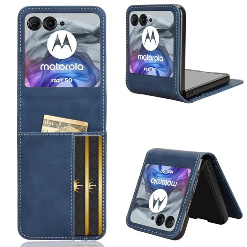 Solid Color Scratch Proof Fashion Phone Shell Compatible with Motorola Razr 50 Ultra Razr50 Phone Case Business Anti-fall Card S