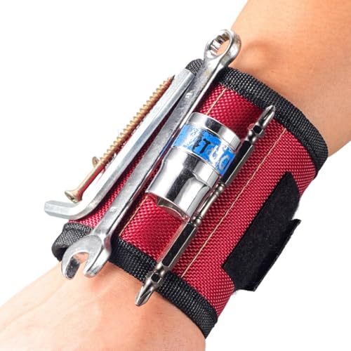 Pulsera Magnética Para Herramientas - Gadgets Geniales Con Pulsera De Almacenamiento Magnético | Cinturón Portaherramientas Pequeño - Regalo para Hombre Padre Novio Abuelo en Cumpleaños Navidad Año Nu