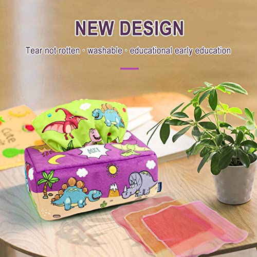 Caixa de lenços mágicos para bebês - Brinquedos Sensoriais para Bebês Toy Caixa de Tecidos | Caixa d