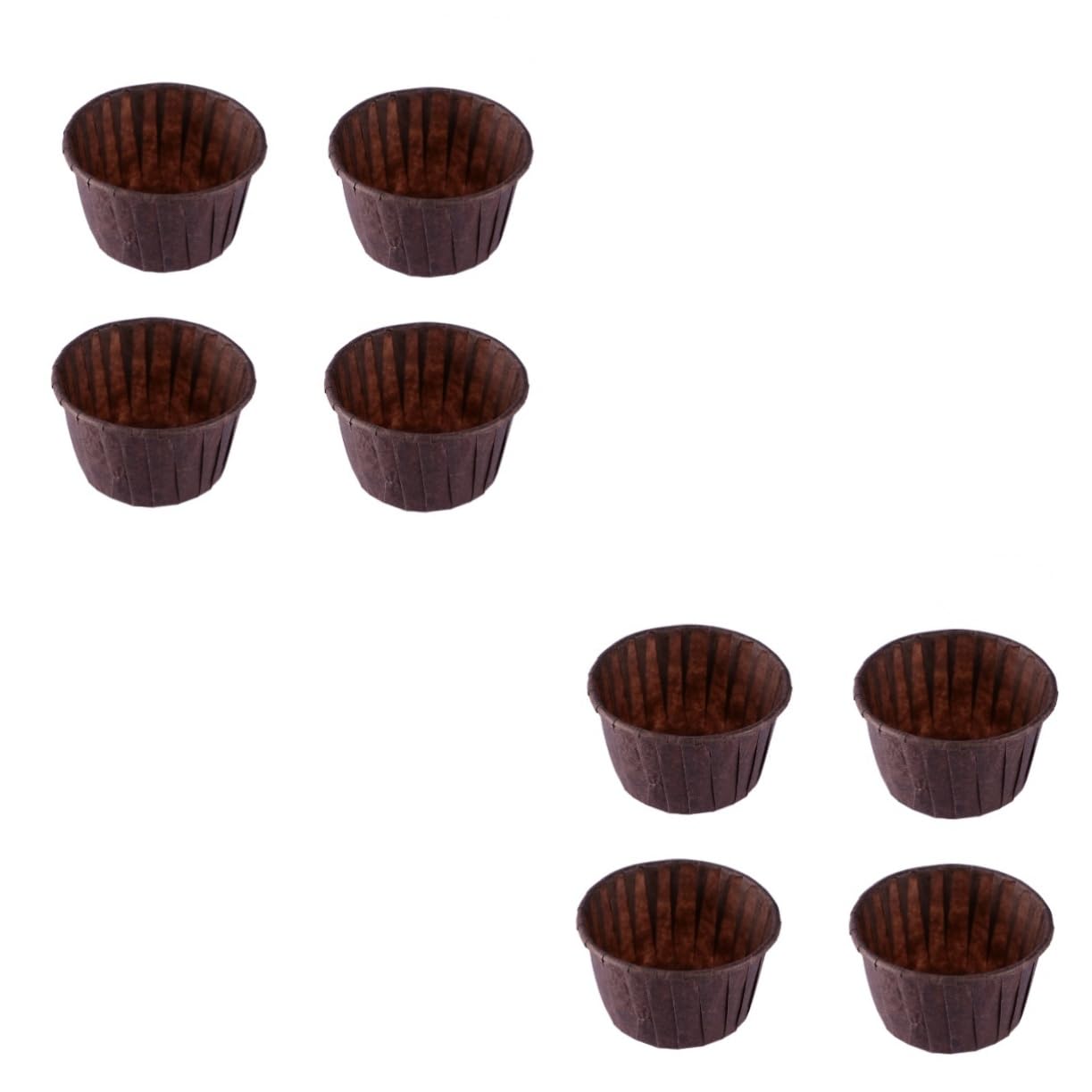 MAGICLULU 200piezas Papeles Para Hornear Muffins y Color Chocolate Forros De Pastel Antigrasa Accesorios De Repostería Para Fiesta y Eventos