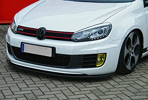 Spoiler de spoiler de pare-chocs avant noir brillant Golf 6 GTI GTD 2008-2013 valant