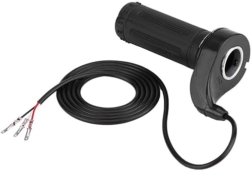 Suuonee Empuñadura del acelerador, acelerador universal de motocicleta, scooter eléctrico, velocidad de giro, agarre del acelerador con 3 cables