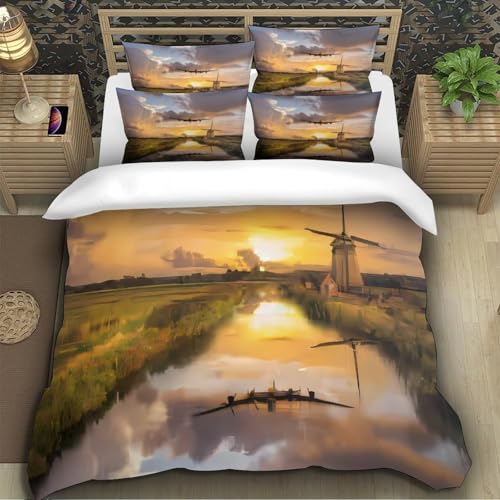 Housse de couette Valentin microfibre ultra douce 200x200