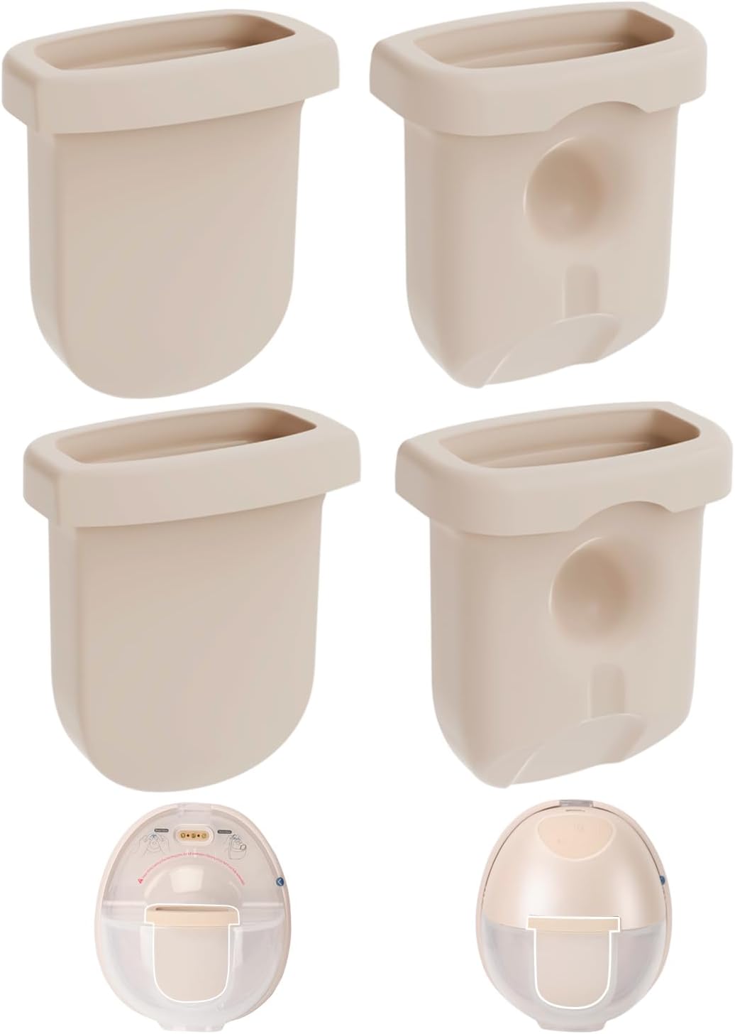 4 Replacement Diaphragms for E10/S1/S1 Pro Wearable Squeezers - Soft Silicone, Easy to Clean & Install