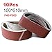 10pcs 100 * 610mm Sanding Belts 40-800 Grits Sandpaper Abrasive Bands for Sander Power Tools Accessories,10Pcs 240 Grit(10Pcs 800 Grit)
