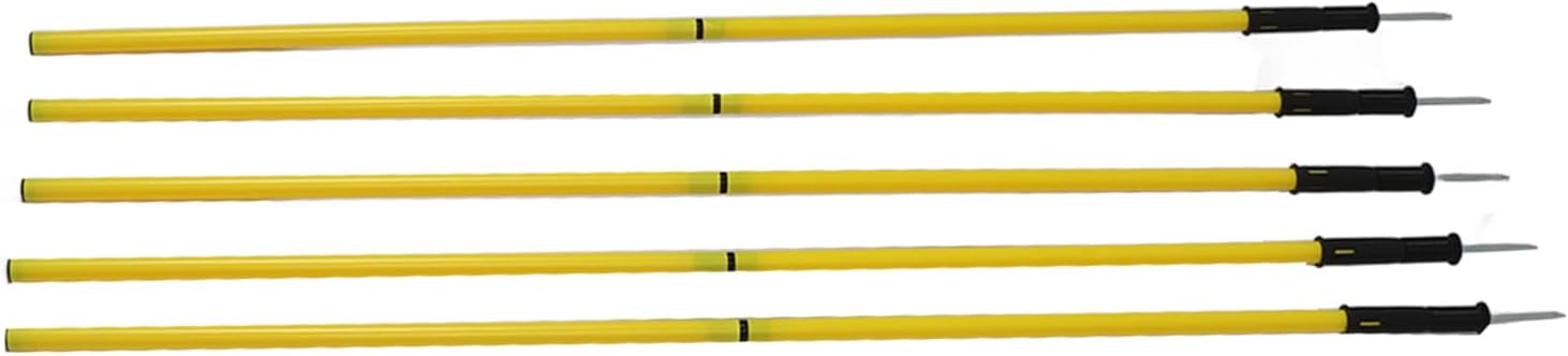 Soccer Training Poles, 1.5M Soccer Training Sticks with Base Buckles, Speed and Training Equipment for Soccer and Dog Training
