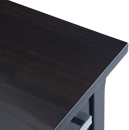 Miniatura 175 de SIMPLIHOME Kitchener Mesa consola – Mesa de sofá de madera maciza de 47 pulgadas de ancho en color blanco, mesa de almacenamiento contemporánea para