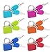 Mini Cadenas avec Clé, 6 Pièce Multicolore Petit Valise Cadenas Serrures à Bagages pour Valise, Diary, Sac de Voyage, Armoires de Classement, Boîte à Outils