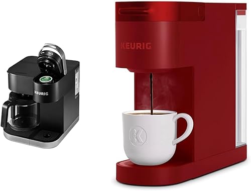 Miniatura 1 de Keurig K-Duo - Cafetera K-Cup de una sola porción en cápsulas y jarra, color negro y cafetera K-Slim de una sola porción K-Slim, tecnología
