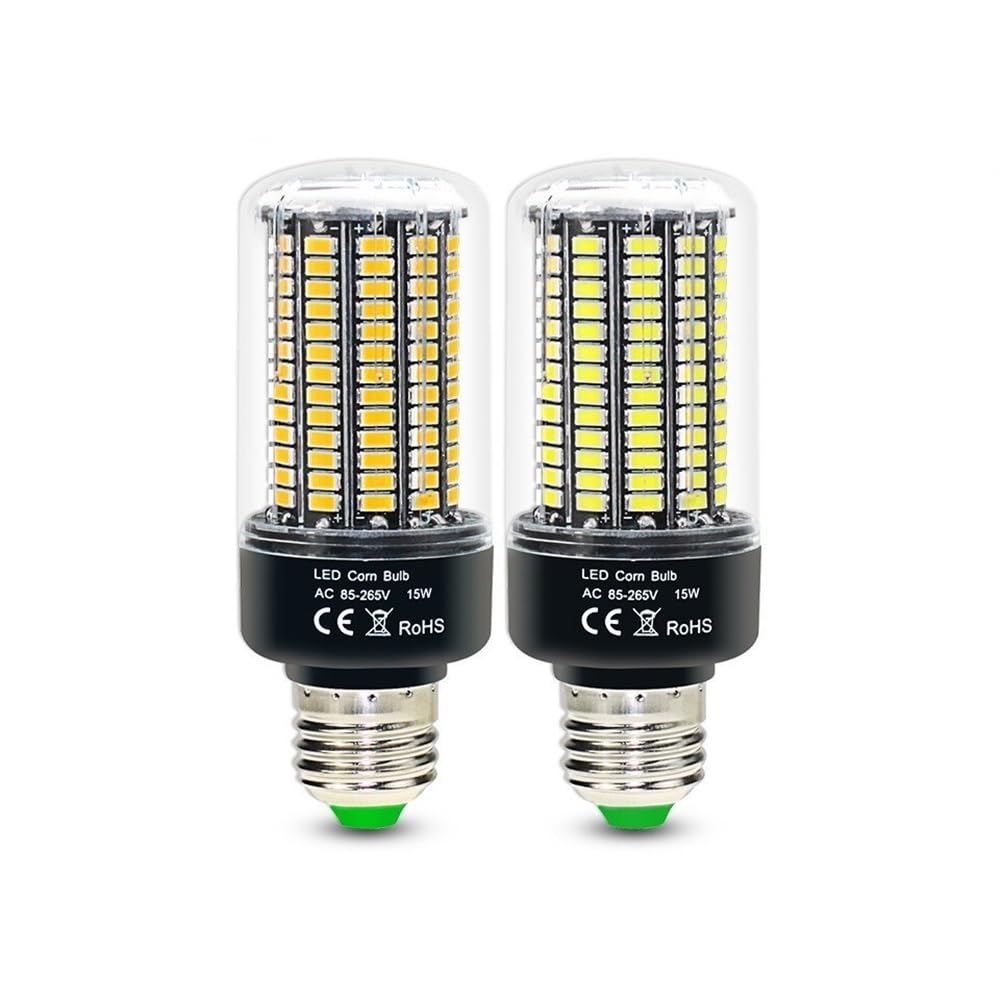 Ampoules LED d'intérieur (Lot de 4) AC85V-265V, sans Scintillement, 5736 SMD E27 E14, 3,5W, 5W, 7W, 9W, 12W, 15W, Type « maïs », Courant Constant, 28-156 LED.