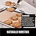 GORILLA GRIP Food Grade Reusable Nonstick Silicone Baking Mat, 16.5x11.87, Half Sheet, Oven Safe Cookie Sheet Liners, Up to 500 Degrees, No Mess Easy Clean Pastry Mats, Kitchen Essentials, 2PK, Black