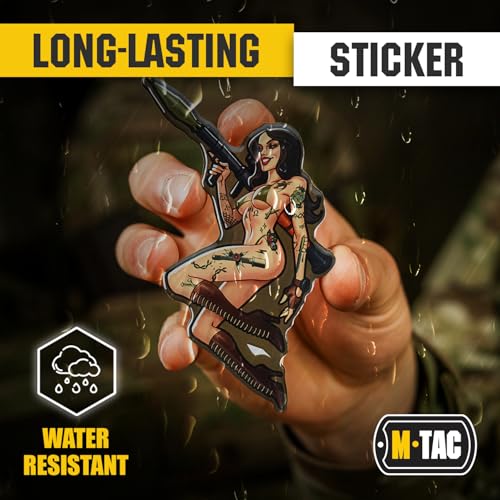 Image of M-Tac Morale Sticker Tactical Girl - 3D Tactical Military Sticker for Laptop, Tablet, Phone, Notebook, Car Bumper, Hard Hat (№9 RPG Hooligan)