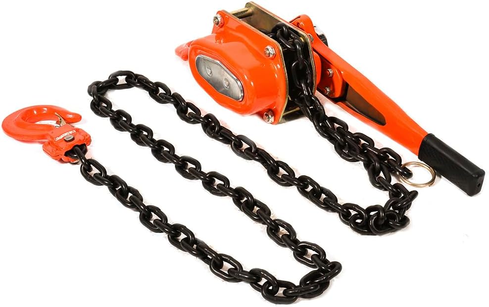 OCPTY 3Ton 10ft Ratcheting Lever Block Chain Hoist Puller Lifter