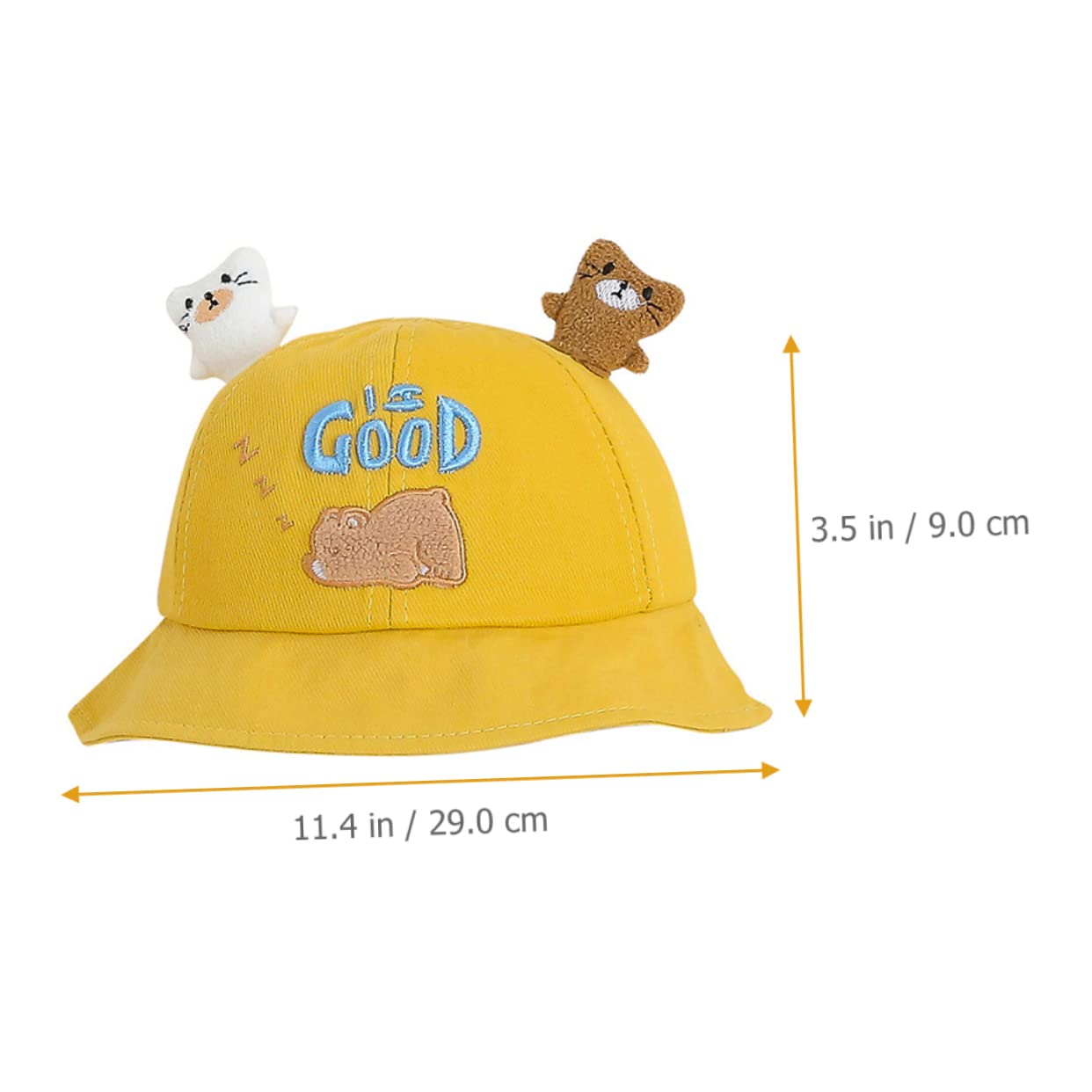 minkissy Cappello Sole Cartoon con Ampia Visiera Cappellino per Ragazzi e Ragazze per attività all Aperto
