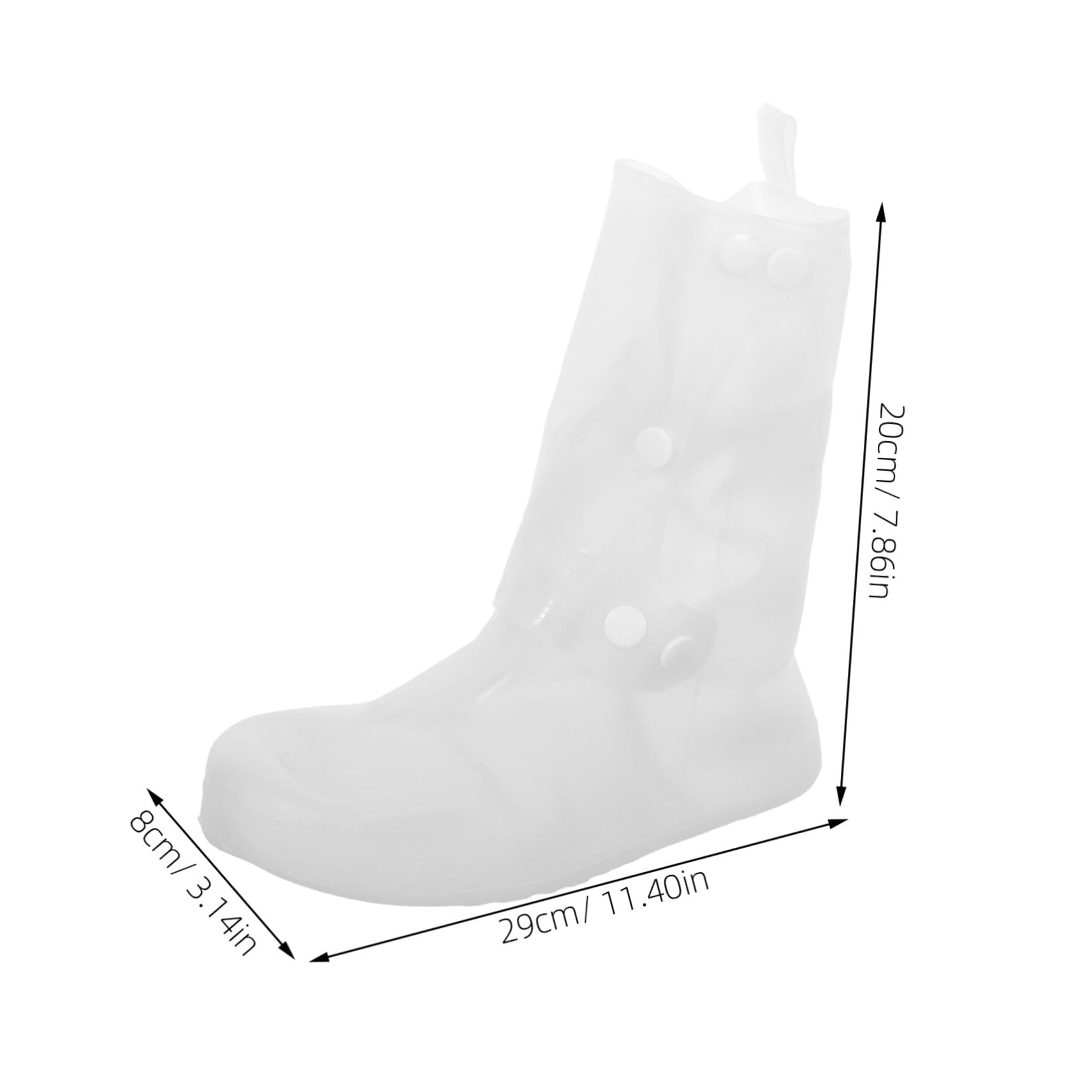 2 Pares Cubrezapatos Impermeables Reutilizables Antideslizantes para Adultos Fundas de PVC Compactas y Plegables para Lluvia Viajes Pesca y Ciclismo Talla