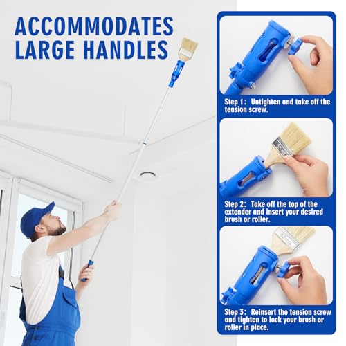 Rallonge de pinceau multi-angle WILLBOND pour peindre les plafonds et angles