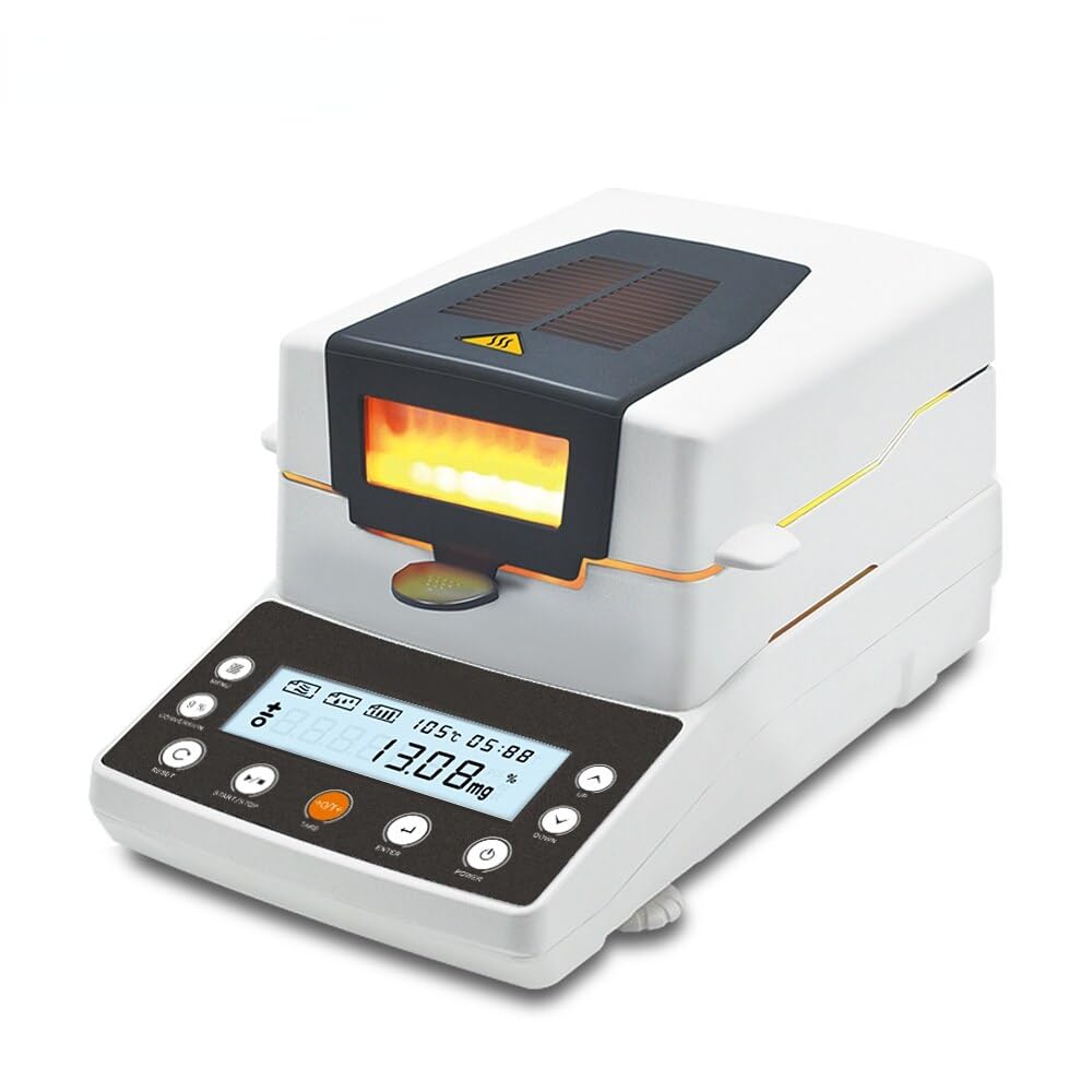 Rapid Moisture Analyzer Meter Balance 110g 0.001g 0.01g for Plastic/Food/Paper Humidity,