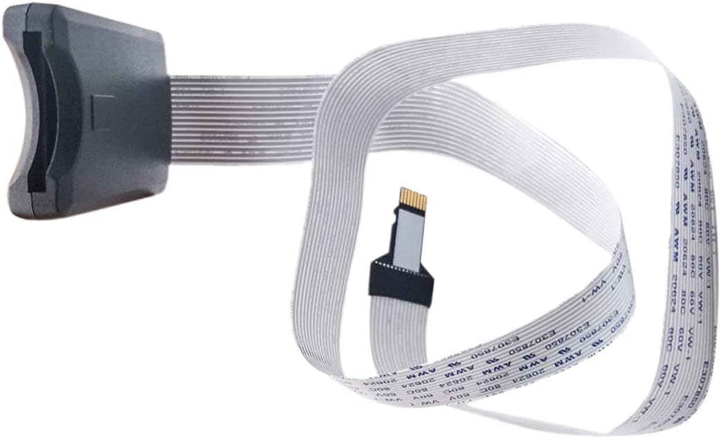 TEHAUX 2pcs Cable cm Extender White Line Card Big Extention Micro Extension Adapter to Small Sd Converter