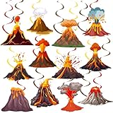 Volcano Eruption - Decoraciones de remolinos colgantes para fiesta