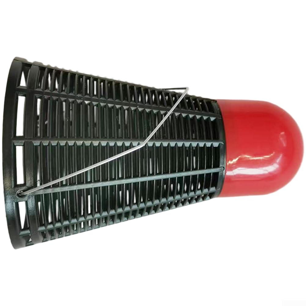 Jaula Cebo Pesca Badminton 50 para uds Flotador Jaula Cebo Pesca(black Large)