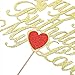 VAVAYAO Happy Birthday My Love Cake Topper - Lover, Husband, Wife Cake Topper, Cake Topper with Heart, Romantic Cake Topper. Photo Props (CQ047)