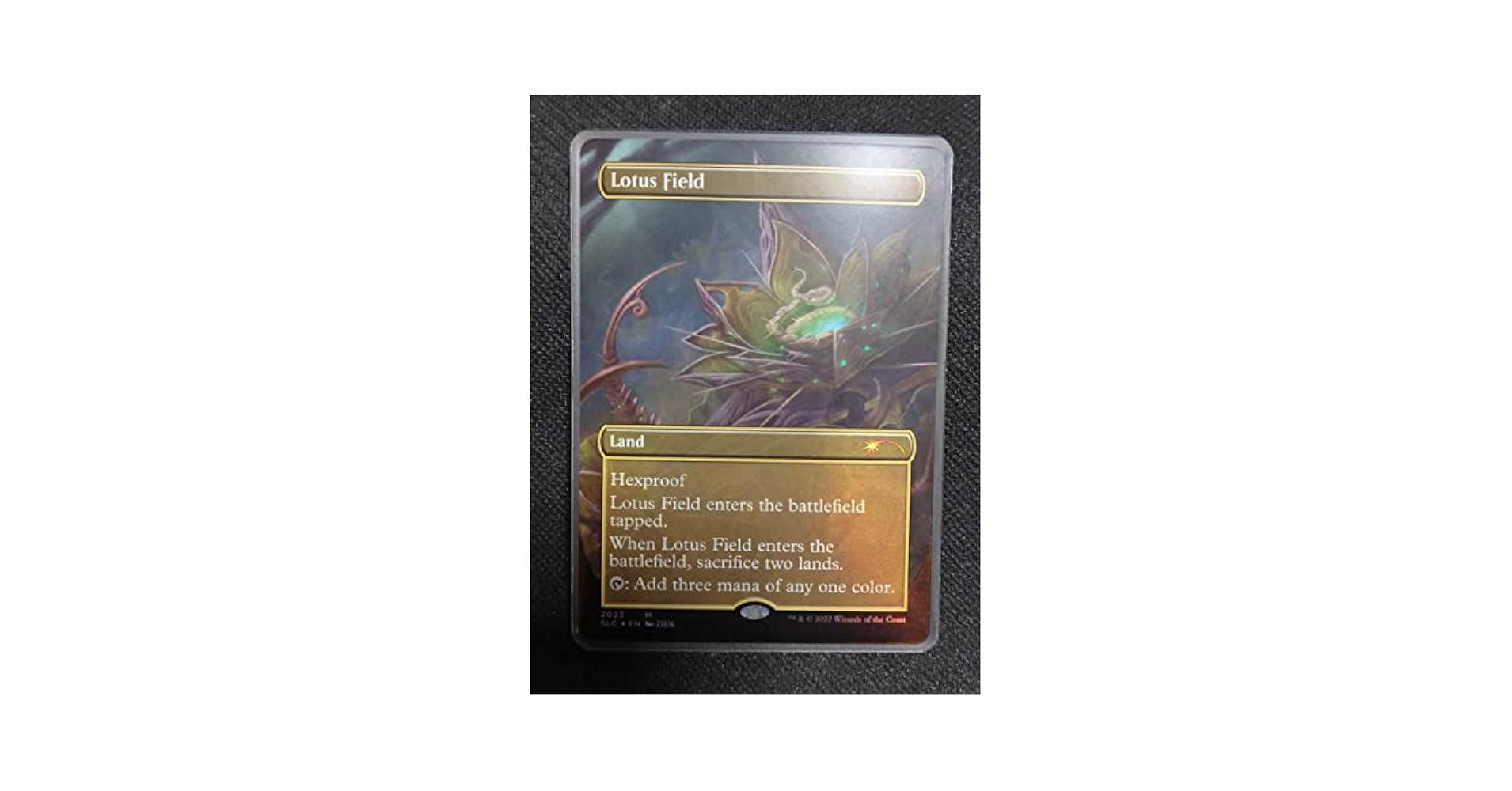 Amazon.co.jp: MTG・FOIL睡蓮の原野/Lotus Field1枚（Secret