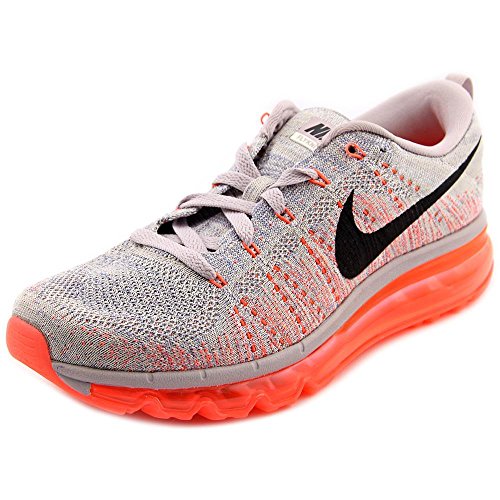 Nike Women's Flyknit Max Running Shoes-Violet Ash/Hyper Orange