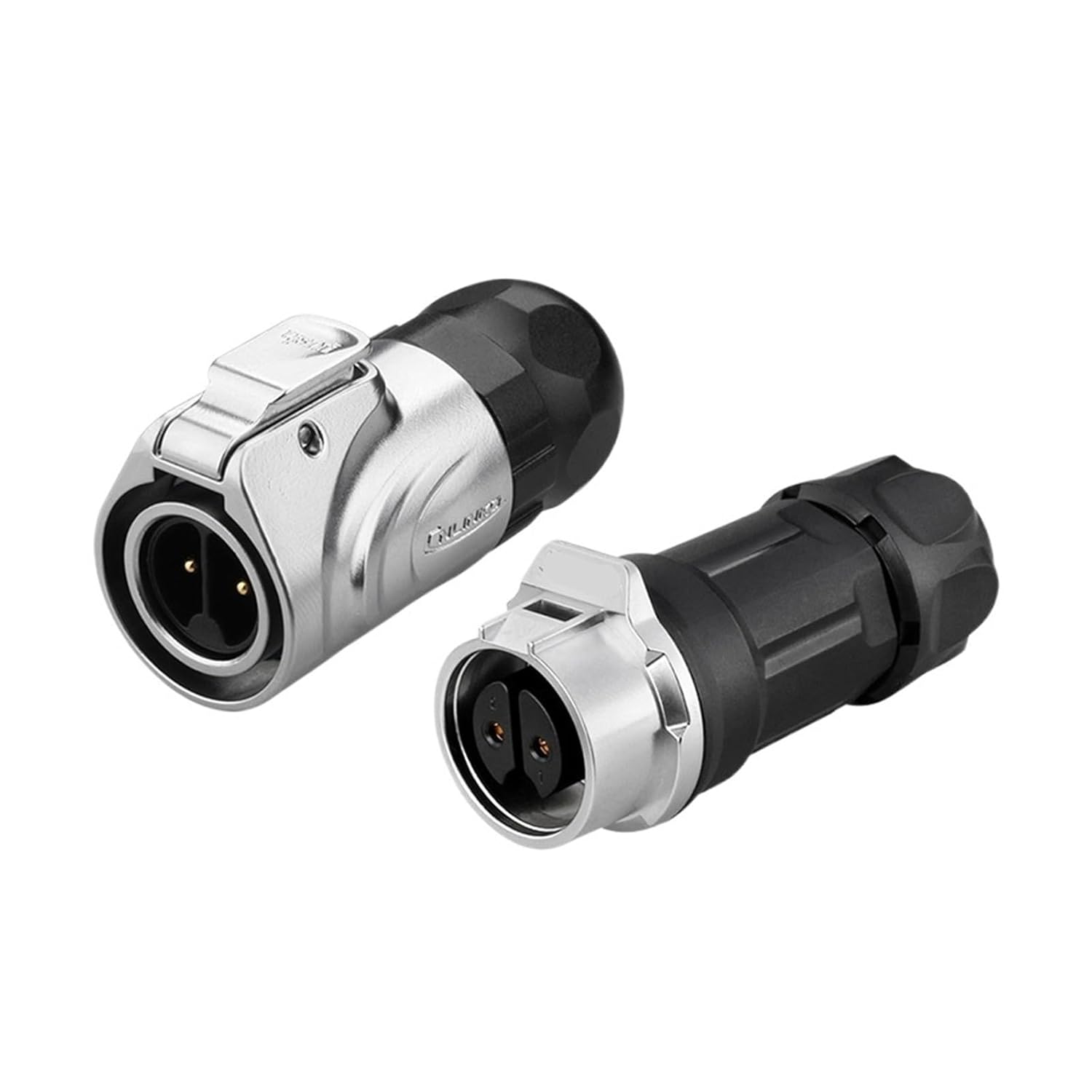 LP16 2-pin M16 Metal Aviation Electrical Waterproof Power Connector Male and Female Plug Socket for Landscape Street Lights(Male Plug Set3)