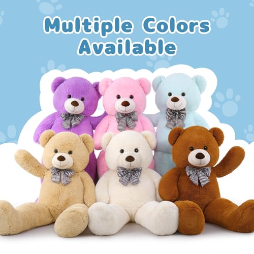 Image of MaoGoLan Large Blue Teddy Bear Jumbo Bear 55 inch Oversize Huge Stuffed Animal for Boys and Girls