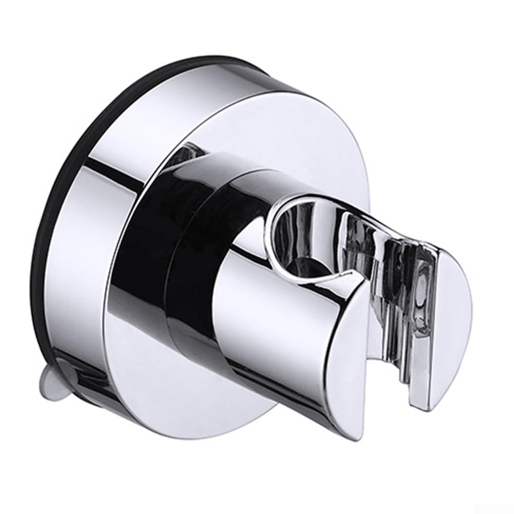Soporte para cabezal de ducha, potente ventosa universal para baño, color plateado
