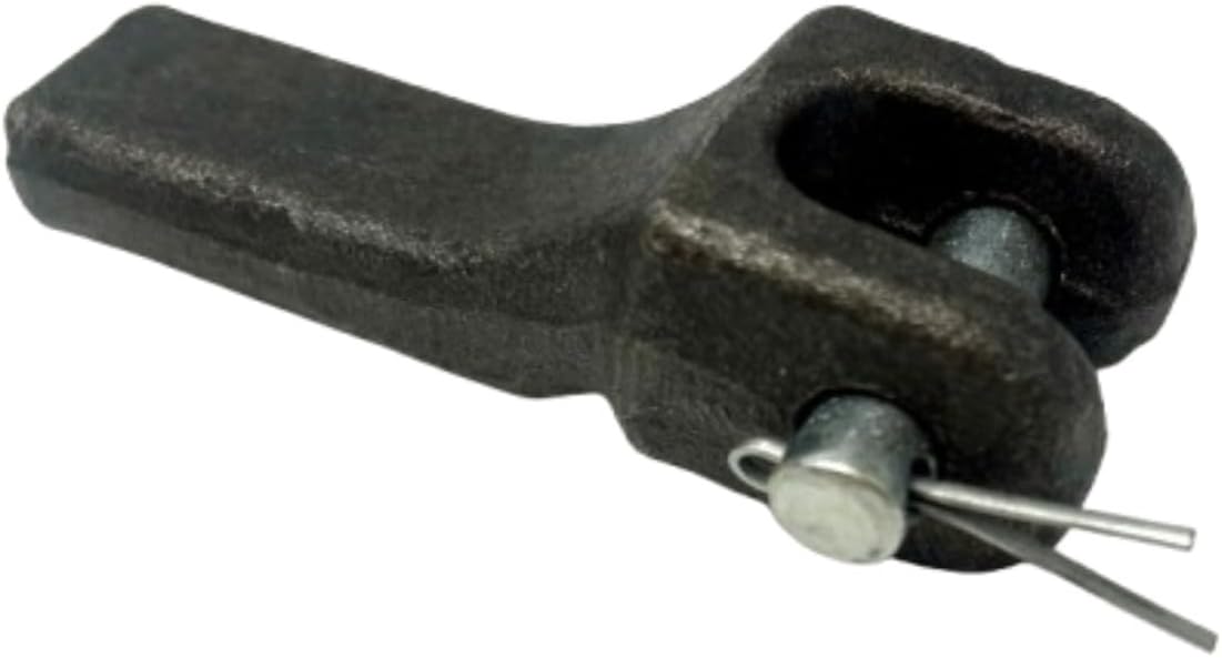 Buyers Products 5471000 Weld-On Safety Chain Retainer for 5/16 Inch Chain, Forged Steel Mount with Removable Clevis Pin and Cotter, 10000 lb WLL Trailer Safety Chain Keeper for Secure Connection