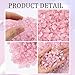Twdrer 2lb/950g Small Natural Clear Rose Pink Tumbled Chips Crushed Stone Irregular Shaped Quartz Rock Healing Reiki Crystal Gemstone for Jewelry Making Garden Aquarium Vase Plant Decoration(Pink)