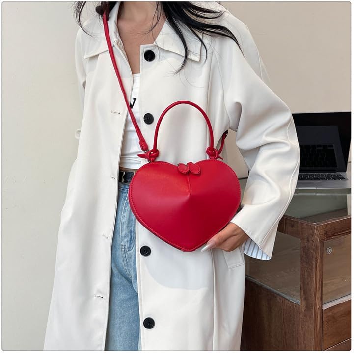 Cute Purses for Women Valentines Purse Trendy Aesthetic Heart Purse Y2k Crossbody Purse Shoulder Bag Chic Handbag