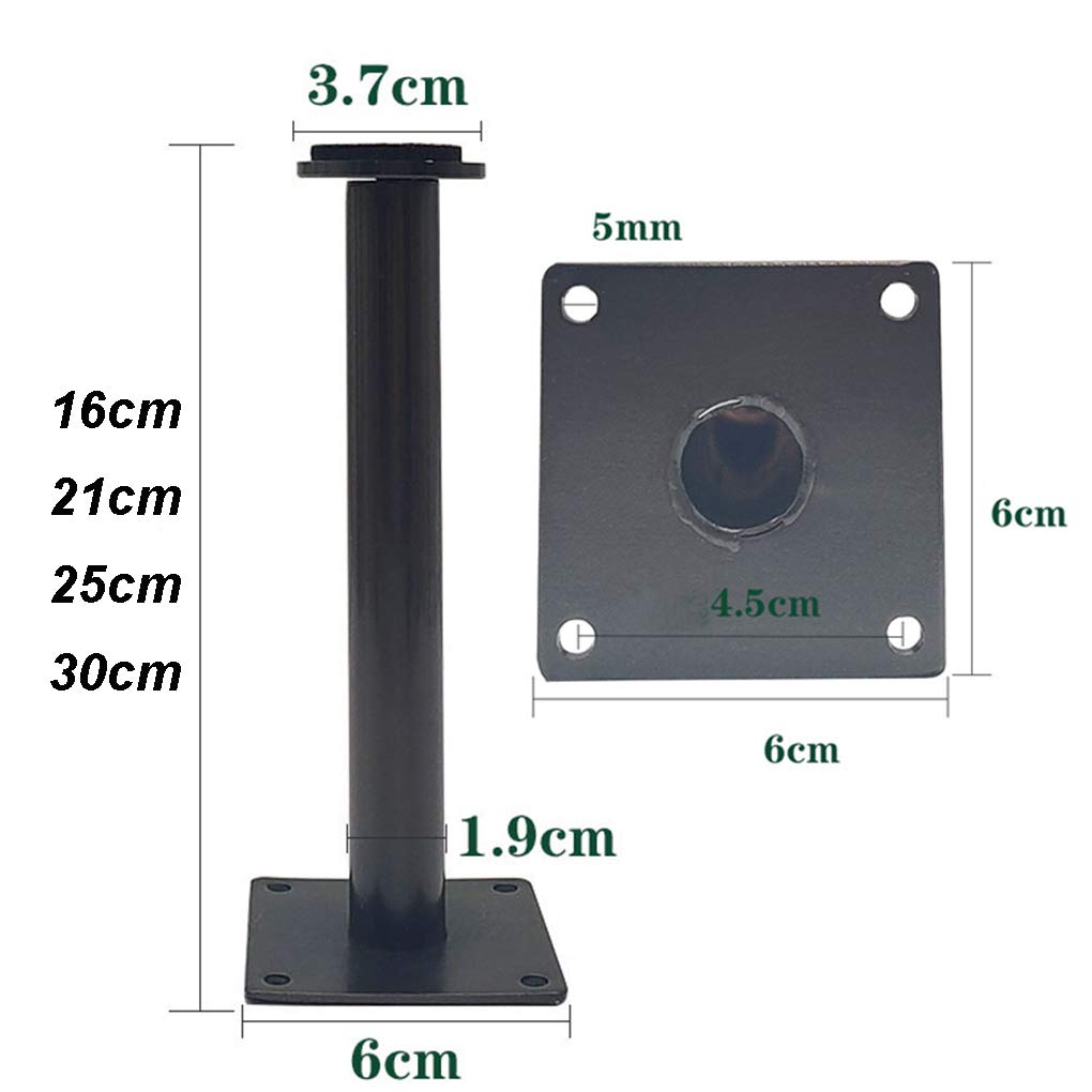 Gambe per mobili, Piedini regolabili for mobili, gambe for divani, for armadi in acciaio inox, for tavoli, piedini for, for e scrivanie in metallo, argento, 4 pezzi(30cm)