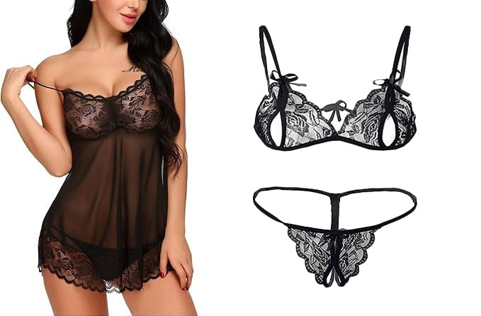 Luvreena Babydoll Lingerie - Multicolour