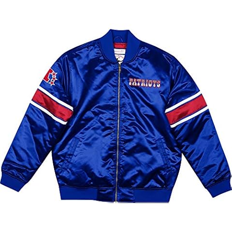 Mitchell & Ness M&N NFL HEAVYWEIGHT SATIN JACKET NEW ENGLAND PATRIOTS Cover