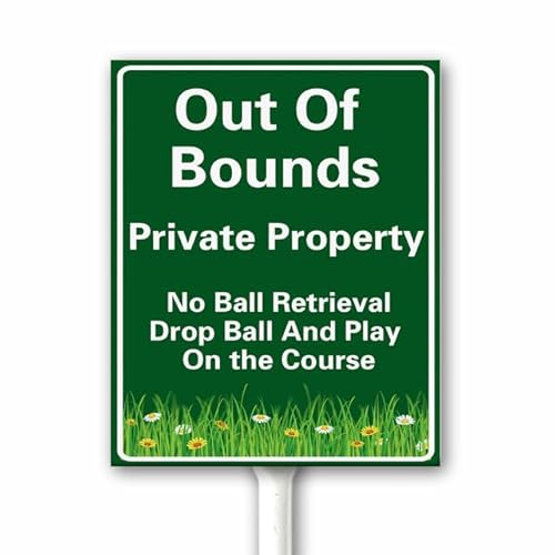 8"x12" Metal Yard Sign "Out Of Bounds Private Property No