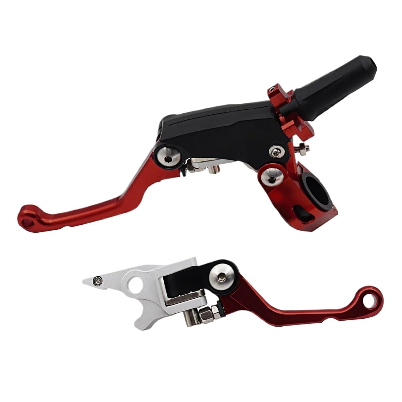 Wxjwx0211 Red Set Motorcycle Cnc Folding Clutch Brake Handle For Honda Cr125r Cr250r Crf250x Crf450x Crf250r Crf450r Crf125f Crf150f 230F 250F(Red Set)
