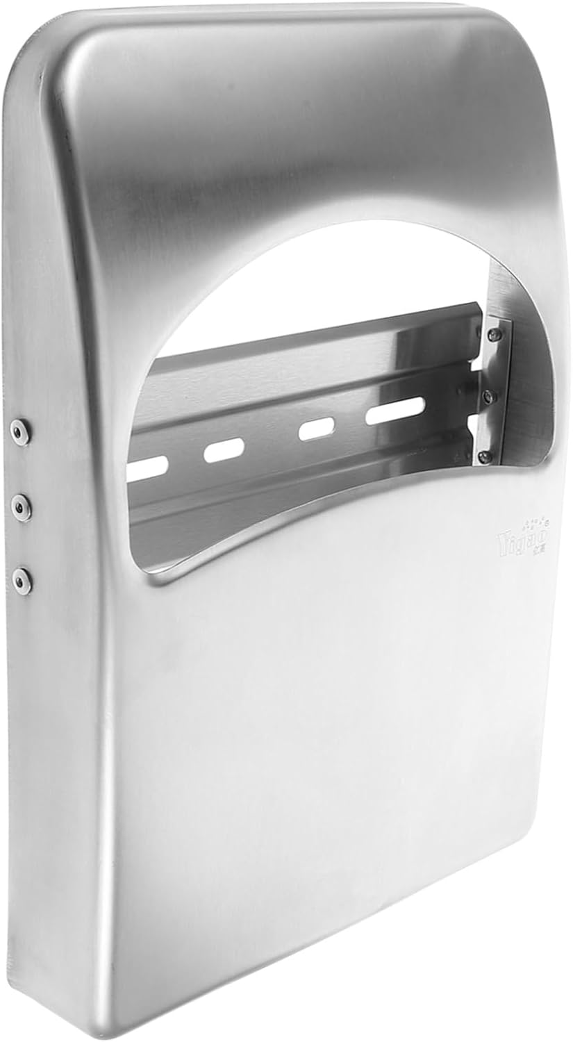Mobestech Bathroom Seat Cover Dispenser Stainless Steel Insert Wall-Mounted Office Restroom Fold Paper Holder