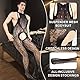 WOSE Sexy Bodystocking Ouvert für Herren, Herren Strumpfhosen Strumpfgürtel, Sissy Unterwäsche Desssous Reizwäsche Erotisch Catsuit Gay Spitze Fishnetz Mankini Negligees Lingerie