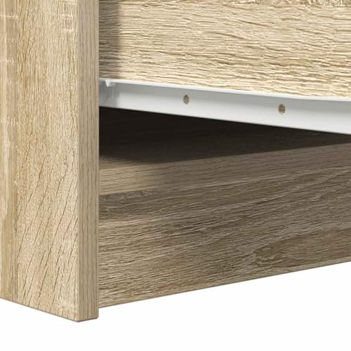 vidaXL Buffet chêne Sonoma 29,5x34x76 cm Bois d'ingénierie – vue 4